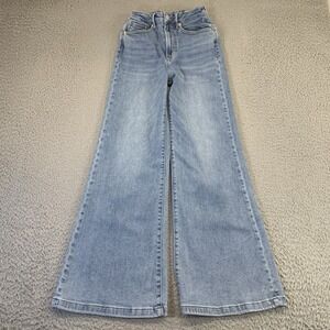 Dear John Fiona Wide Leg Jeans Womens 25 [23x30] Flare Bell Bottom HighRise Boho